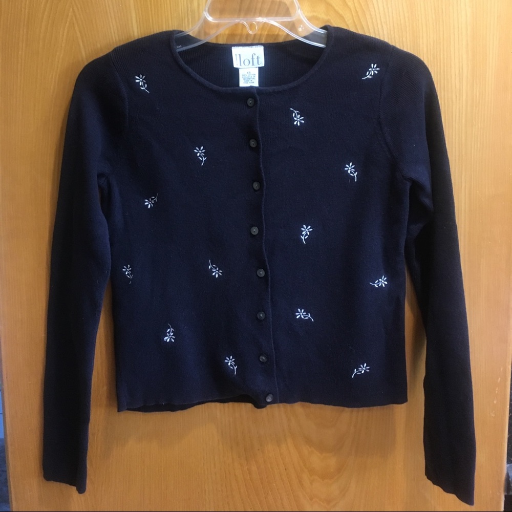 Ann Taylor cotton cardigan XS